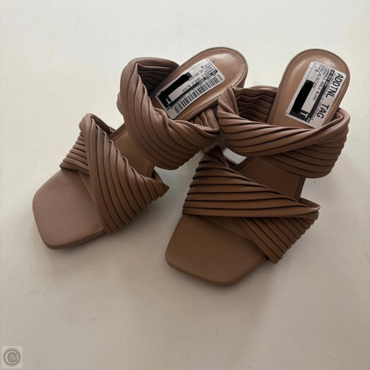Sandals Heels Block By A New Day In Brown, Size: 6
