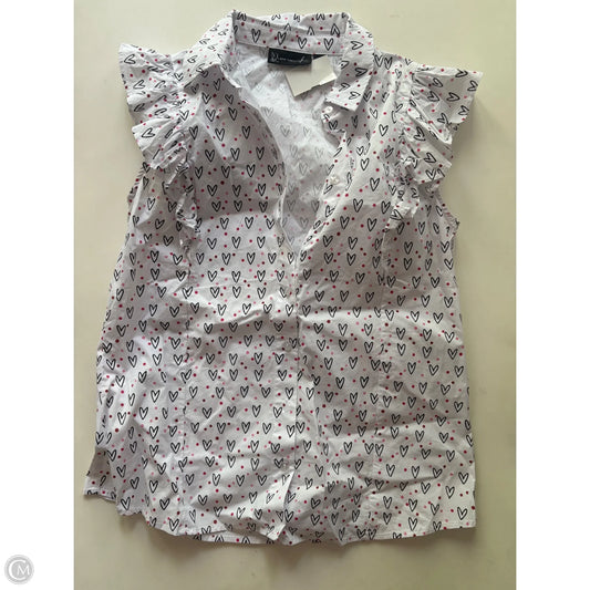 Top Short Sleeve By New York And Co In White, Size: L