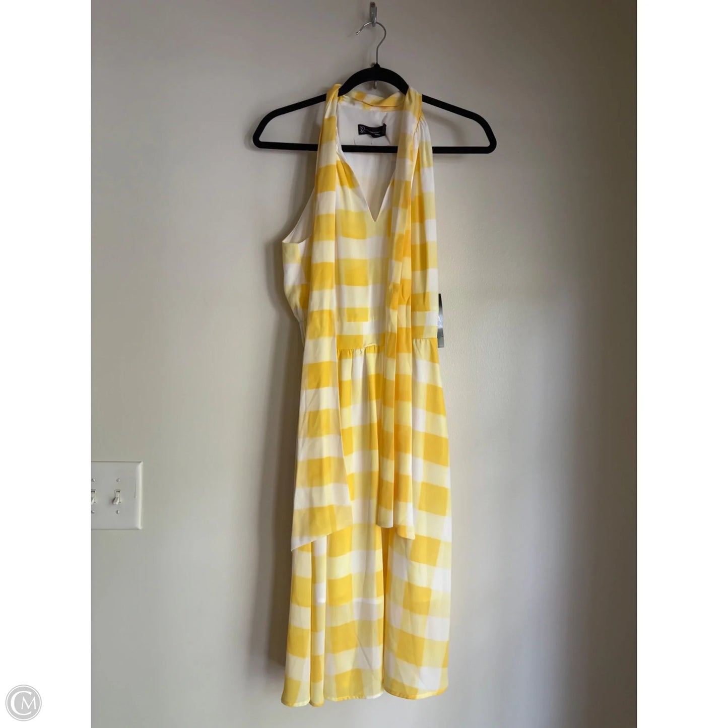 Dress Casual Maxi By New York And Co In Yellow, Size: M
