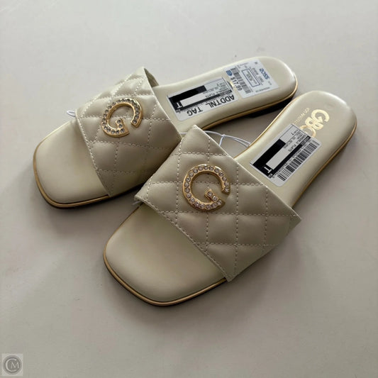 Sandals Flats By Guess In Cream, Size: 7