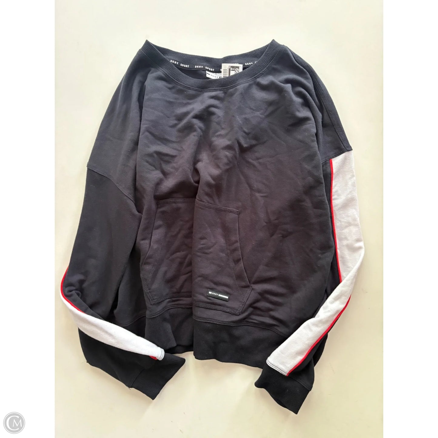 Sweatshirt Crewneck By Dkny In Black, Size: M