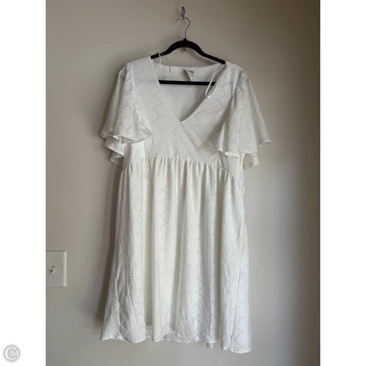 Dress Casual Midi By Arula In White, Size: Xl