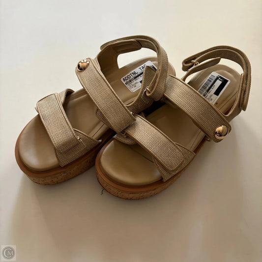 Sandals Heels Block By Shu Shop In Gold, Size: 10