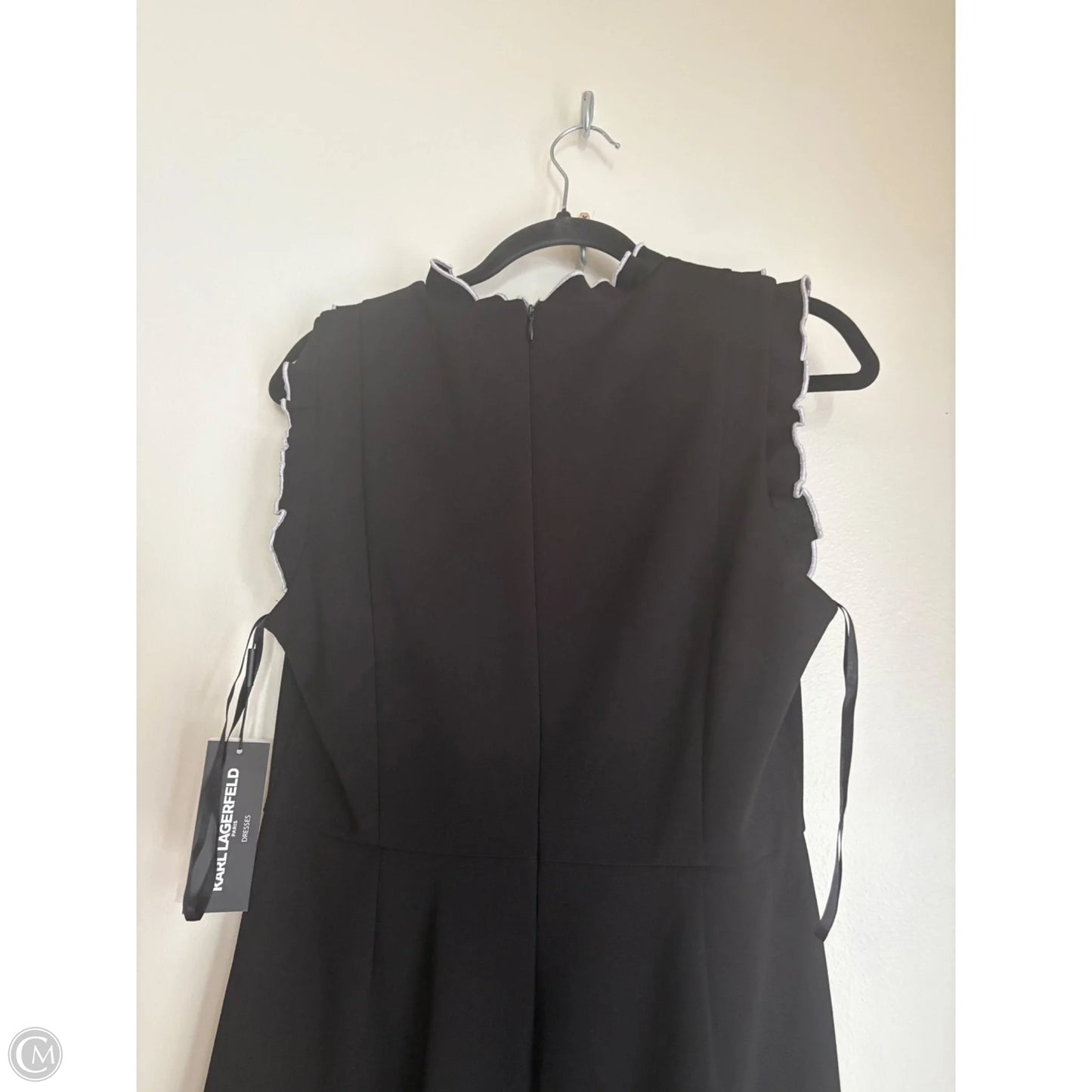 Dress Designer By Karl Lagerfeld In Black, Size: M