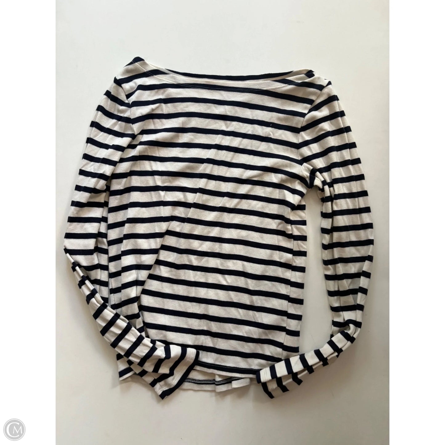 Top Long Sleeve By Gap In Striped Pattern, Size: M