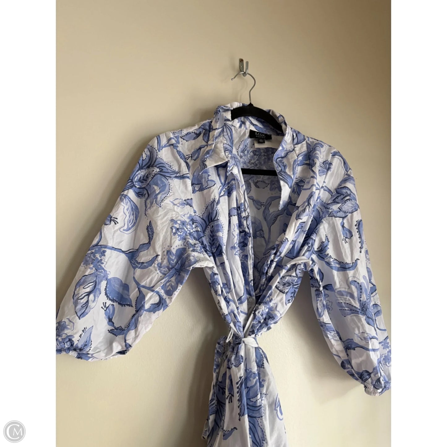 Dress Casual Midi By Msk In Blue, Size: 1x