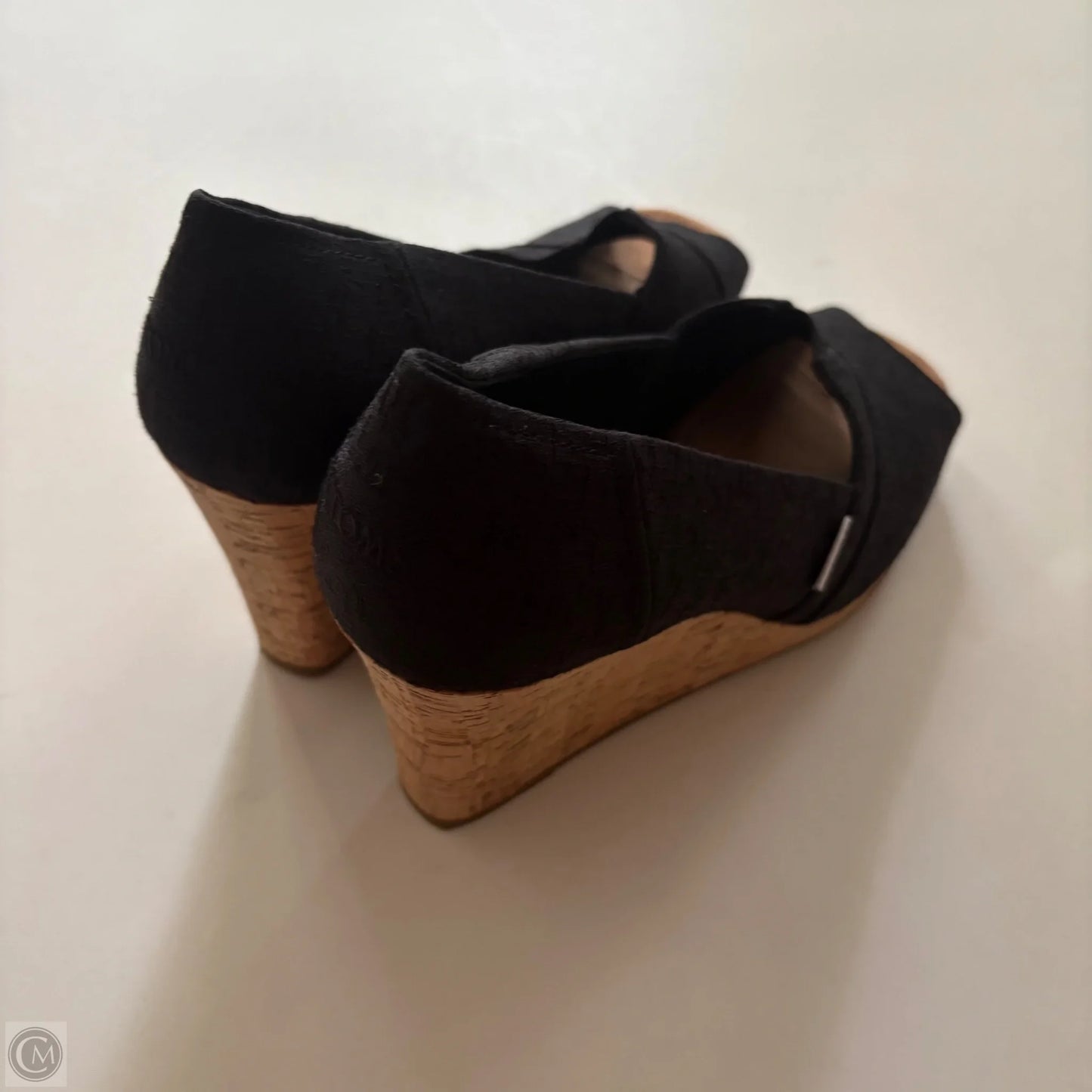 Shoes Heels Wedge By Toms In Black, Size: 9