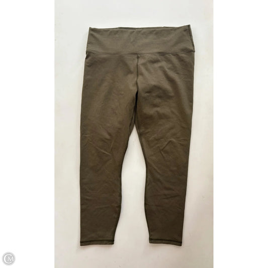 Athletic Leggings Capris By Fabletics In Green, Size: Xl