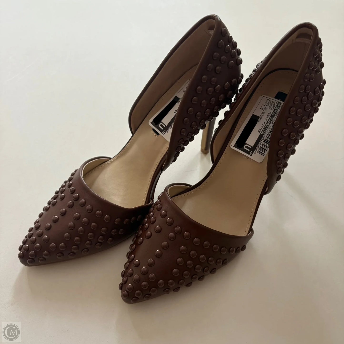 Shoes Heels Kitten By French Connection In Brown, Size: 7.5