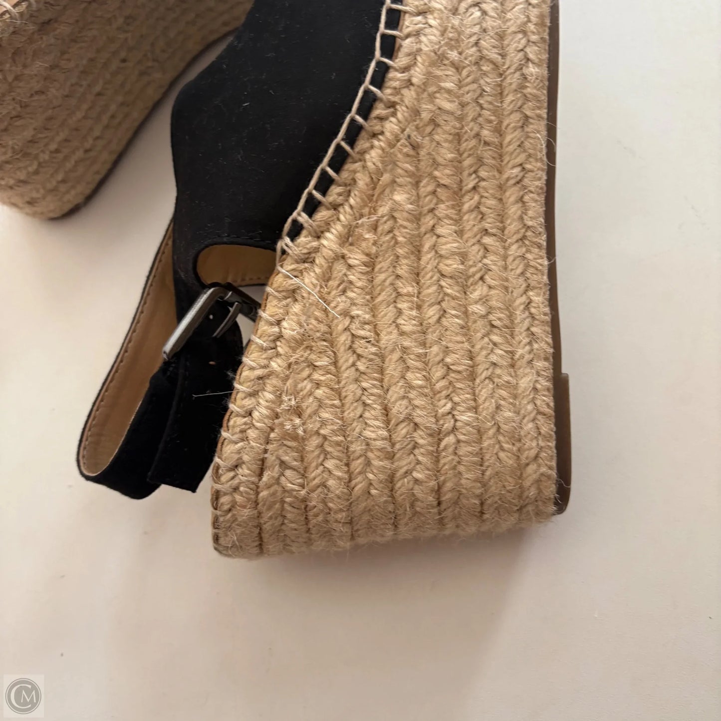 Sandals Heels Wedge By Franco Sarto In Black, Size: 6