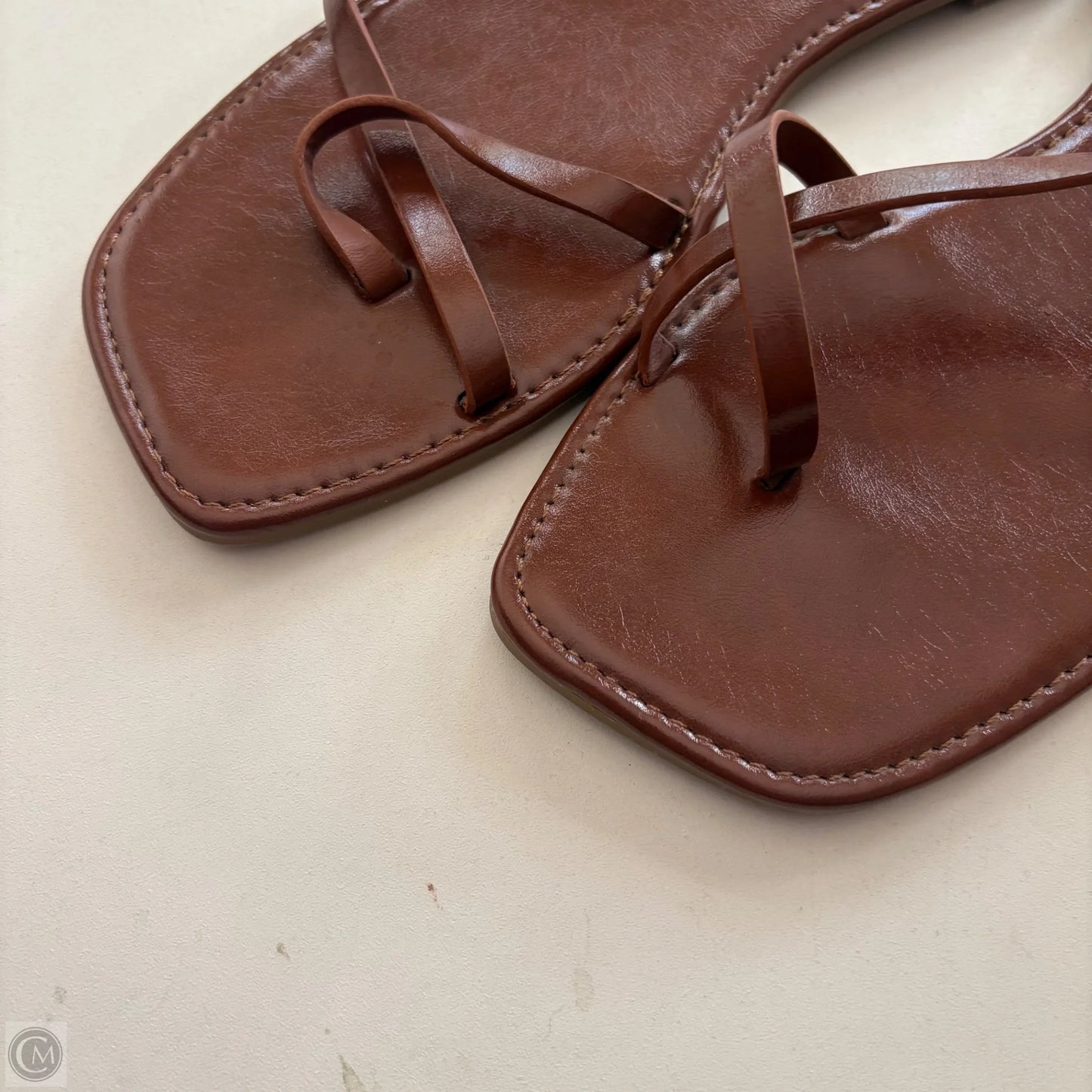 Sandals Flats By Journee In Brown, Size: 10