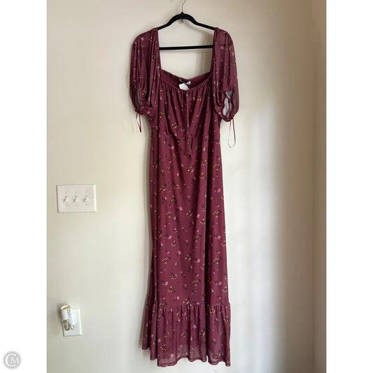 Dress Casual Maxi By Tinseltown In Floral Print, Size: 3x