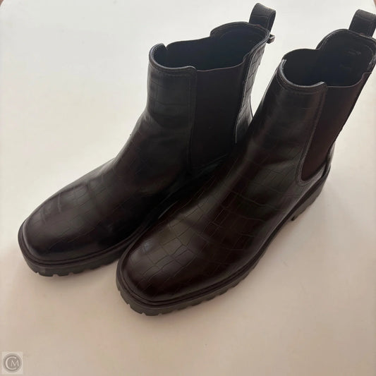 Boots Ankle Heels By Kenneth Cole Reaction In Brown, Size: 9