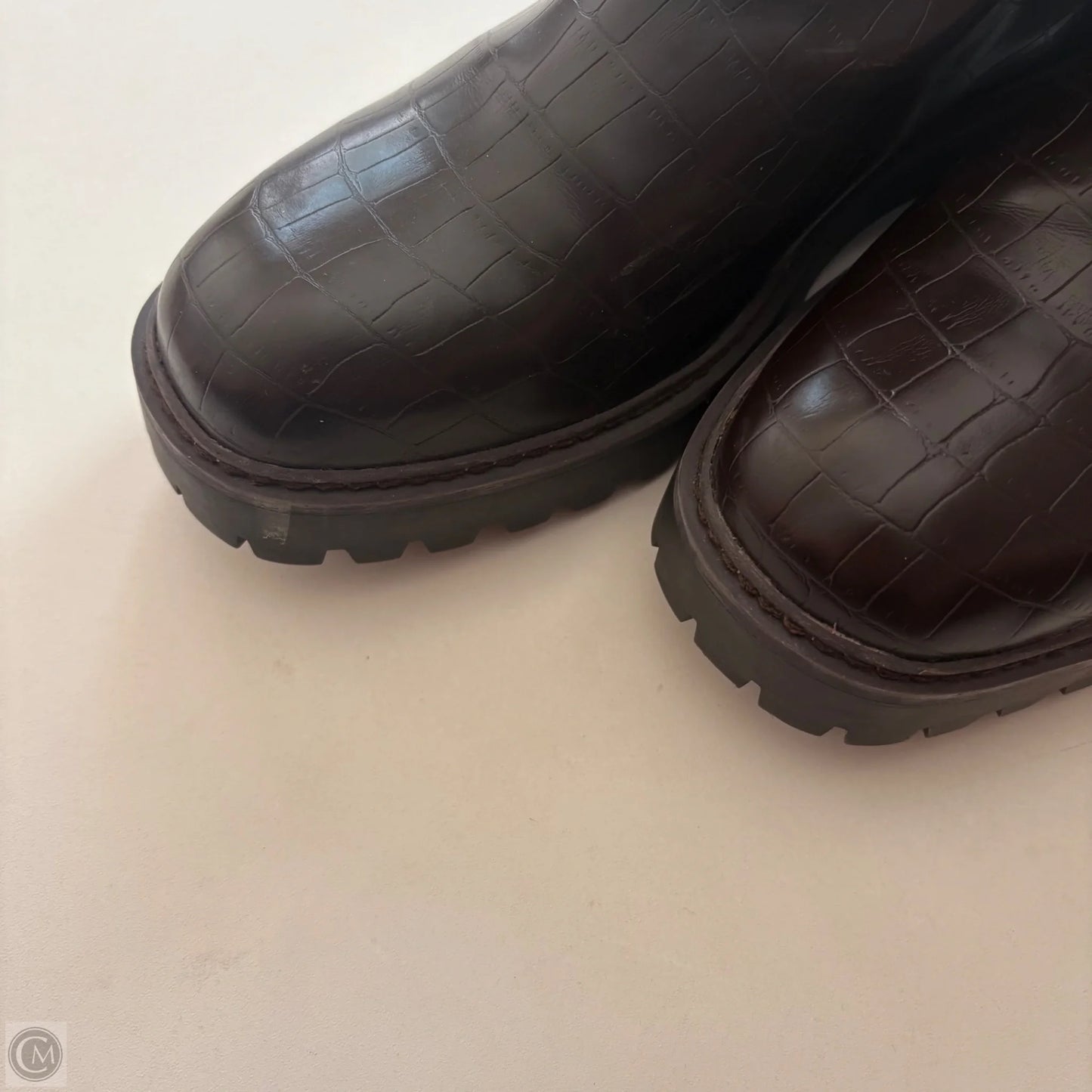 Boots Ankle Heels By Kenneth Cole Reaction In Brown, Size: 9