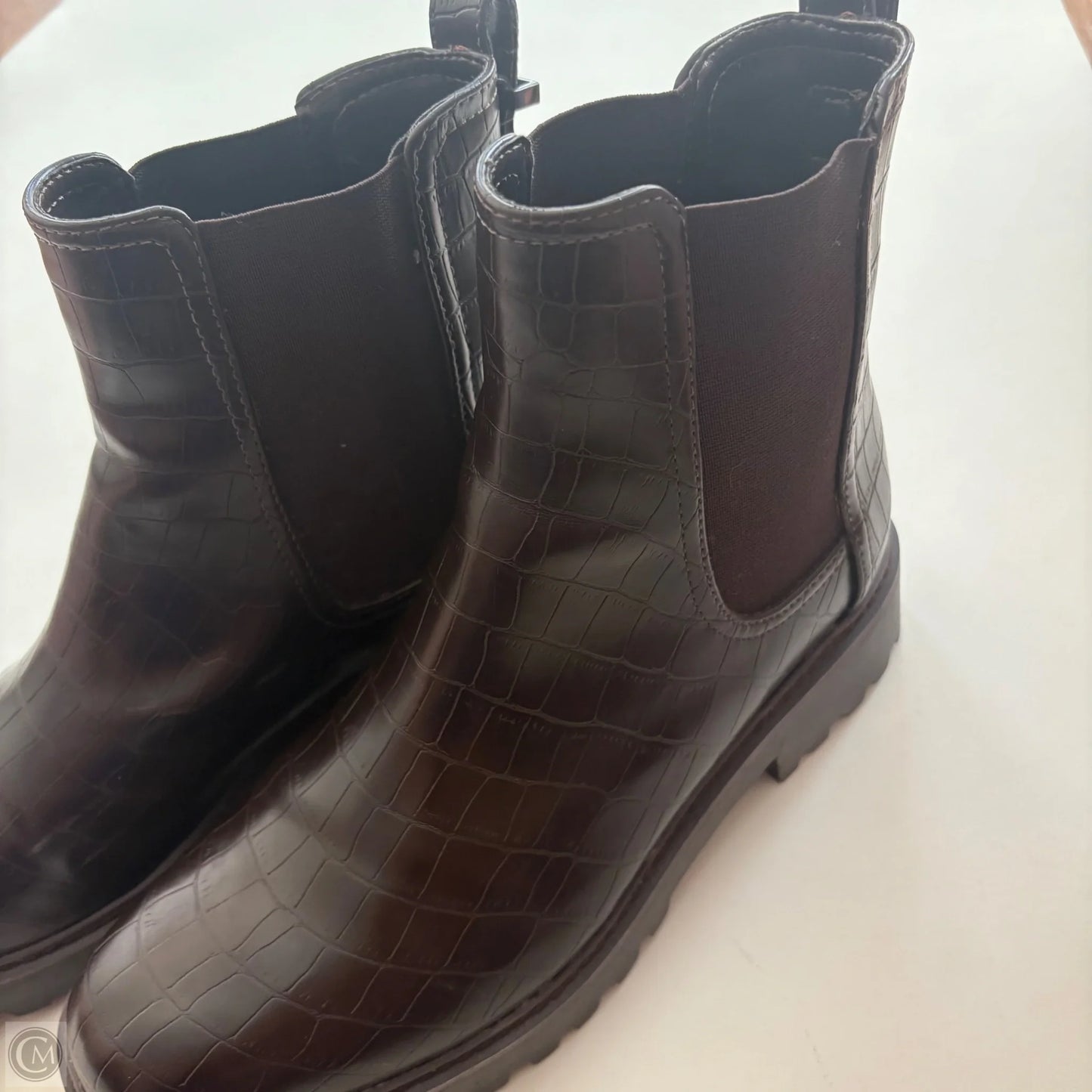 Boots Ankle Heels By Kenneth Cole Reaction In Brown, Size: 9