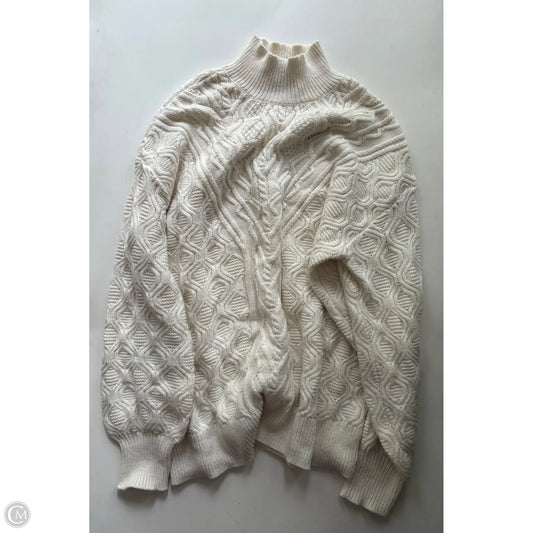 Sweater By Talbots In Cream, Size: L