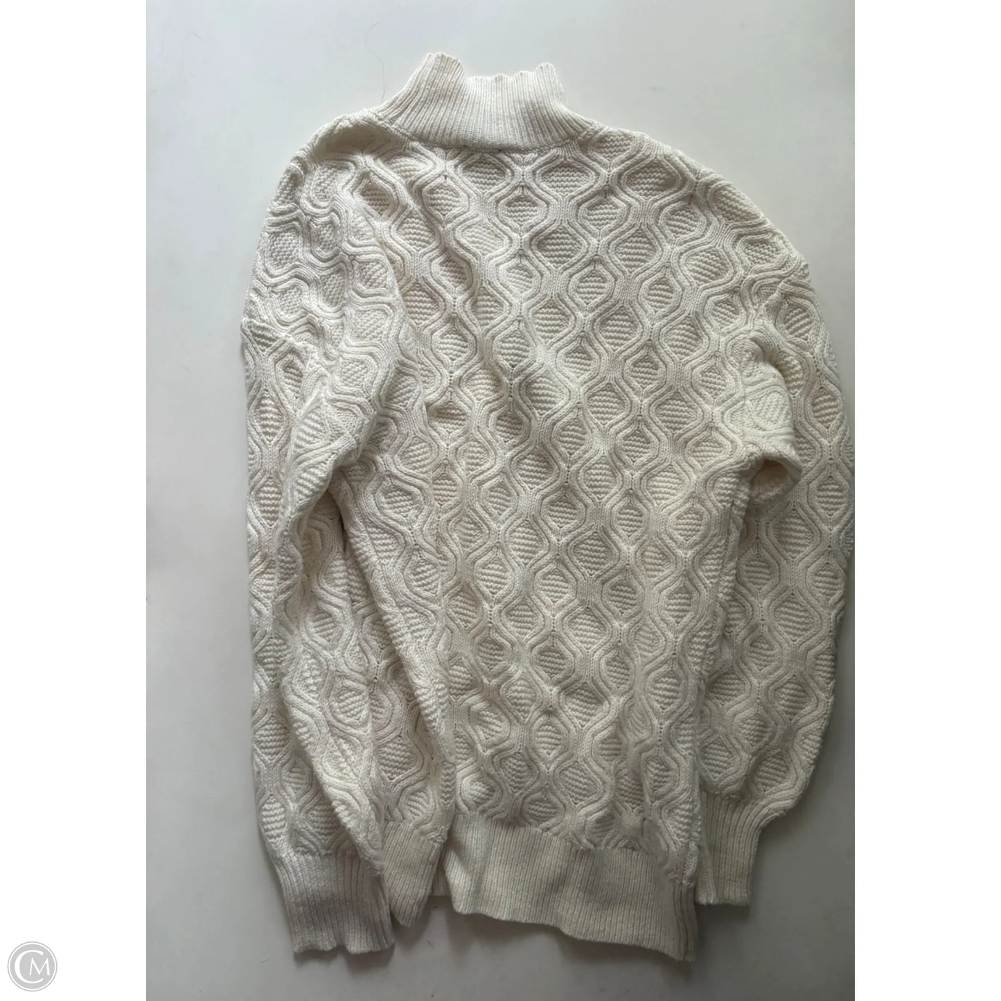 Sweater By Talbots In Cream, Size: L