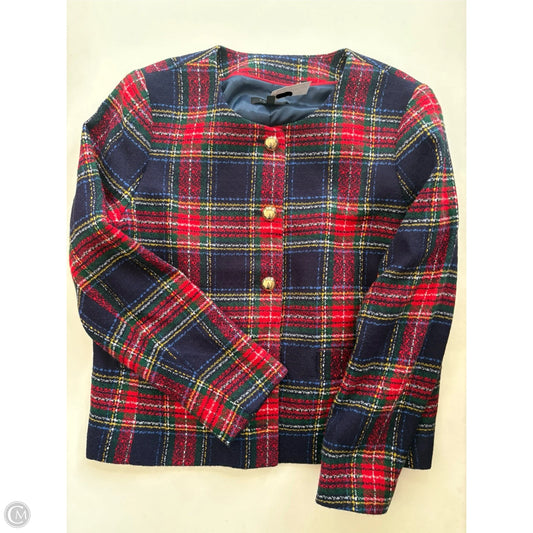 Skirt Suit 2pc By Talbots In Plaid Pattern, Size: 16