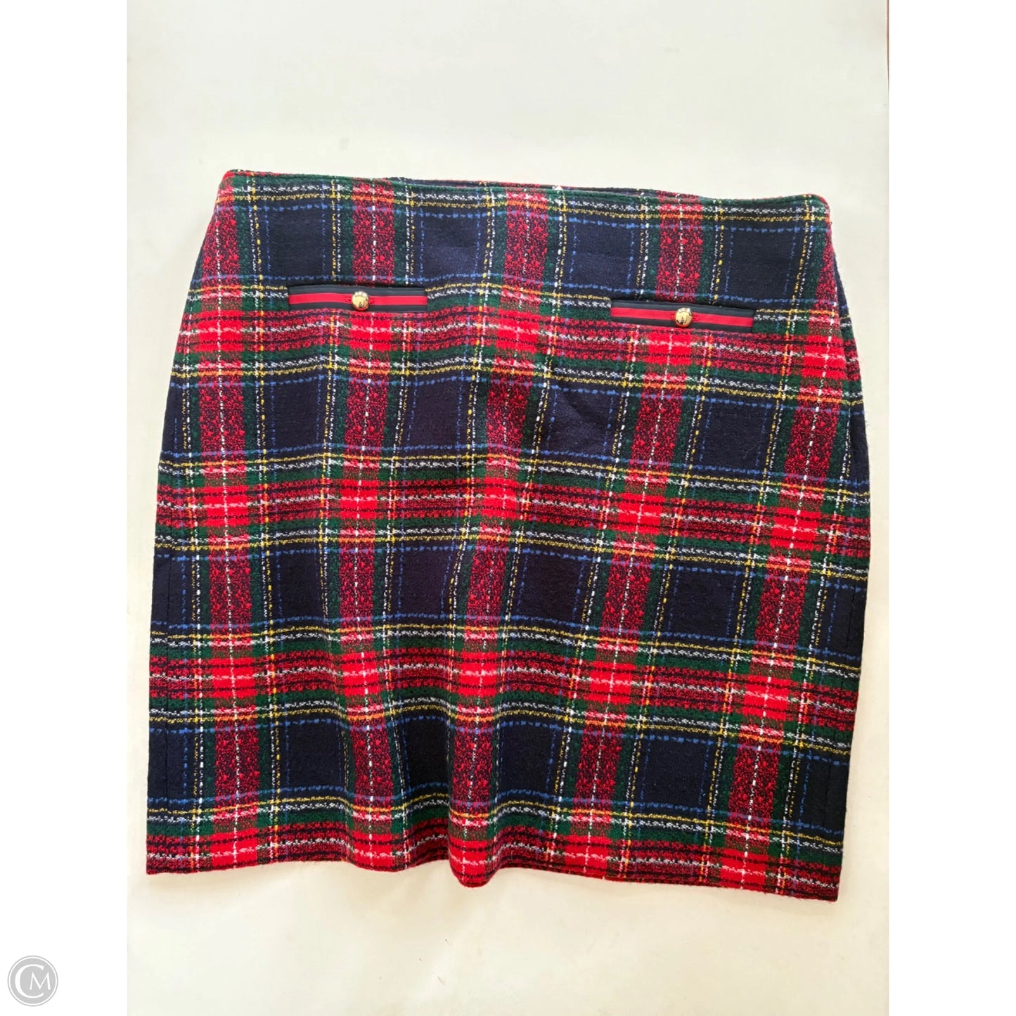 Skirt Suit 2pc By Talbots In Plaid Pattern, Size: 16