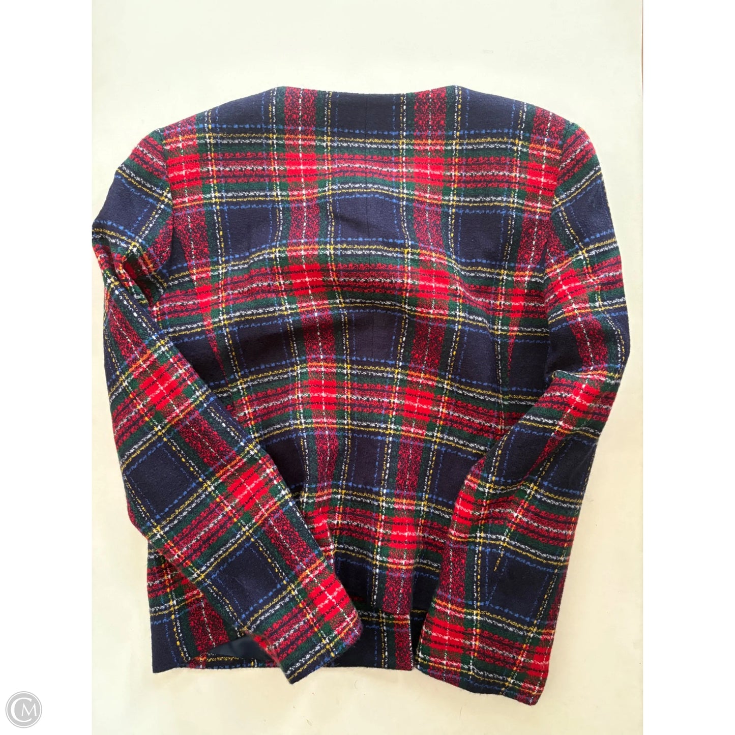 Skirt Suit 2pc By Talbots In Plaid Pattern, Size: 16
