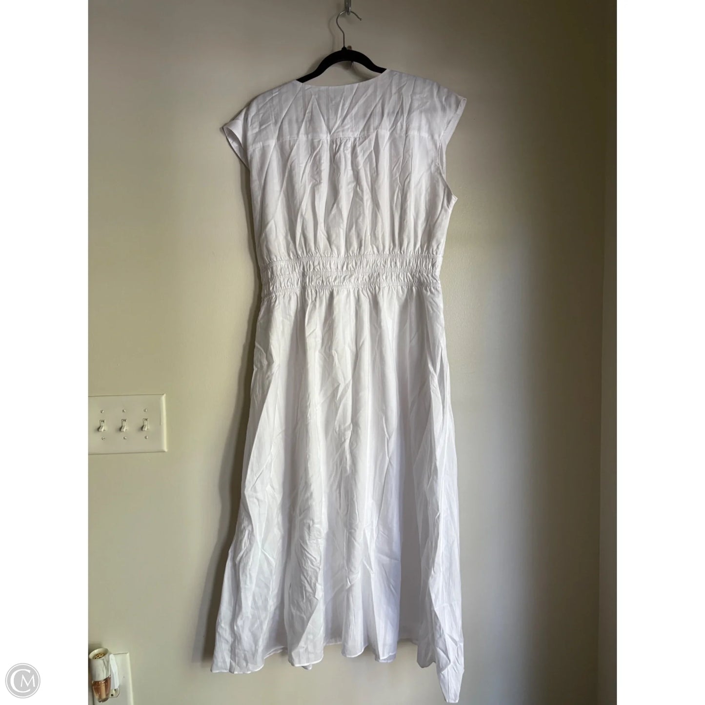 Dress Casual Midi By Talbots In White, Size: L