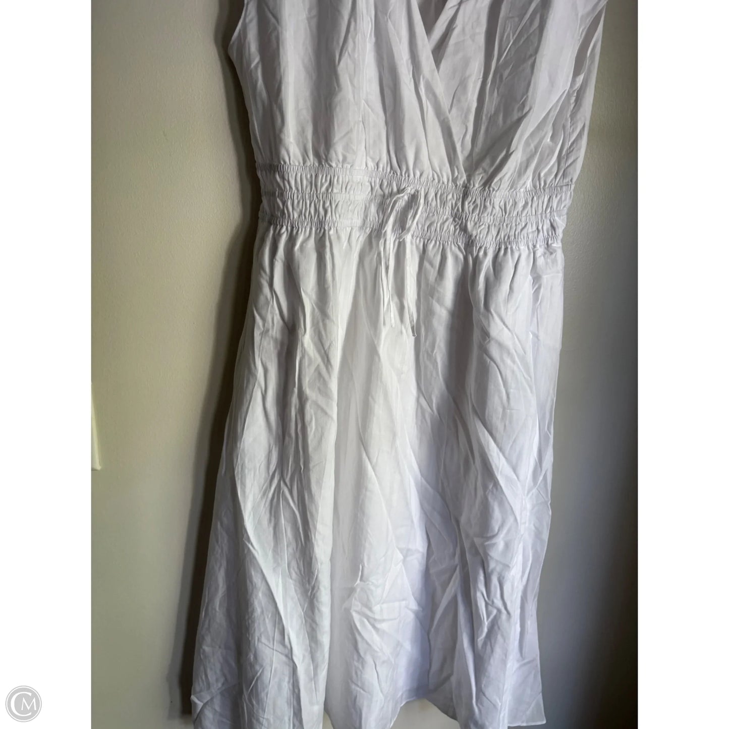 Dress Casual Midi By Talbots In White, Size: L