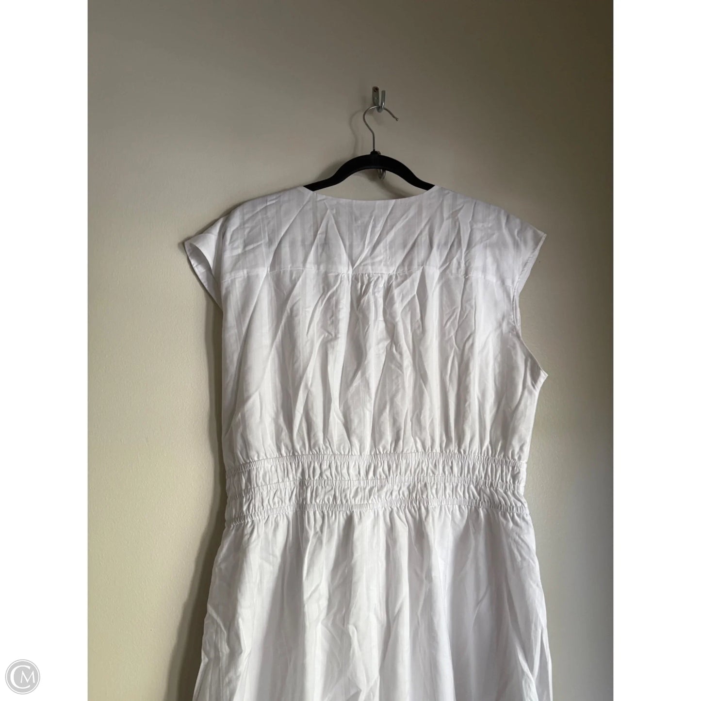 Dress Casual Midi By Talbots In White, Size: L