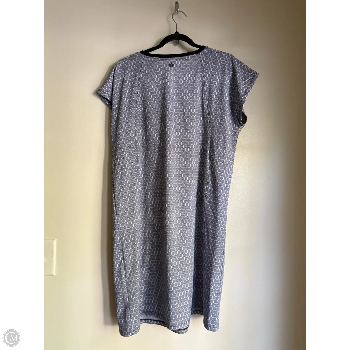 Dress Casual Midi By Talbots In Navy, Size: L