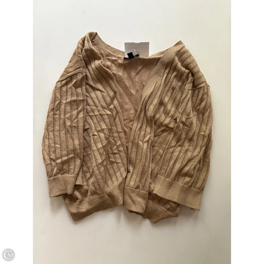 Sweater Short Sleeve By Talbots In Brown, Size: Xl