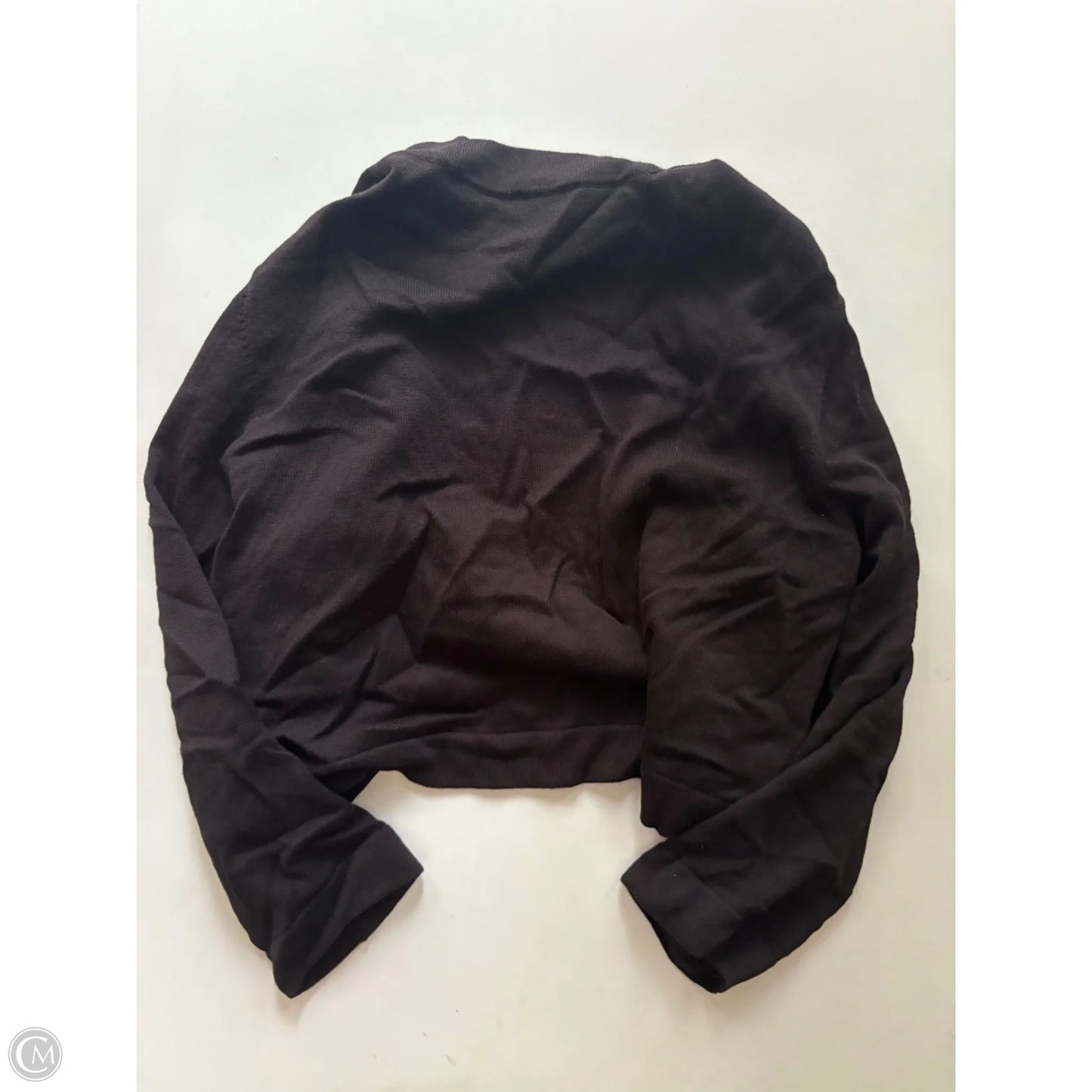 Sweater Short Sleeve By Talbots In Black, Size: L