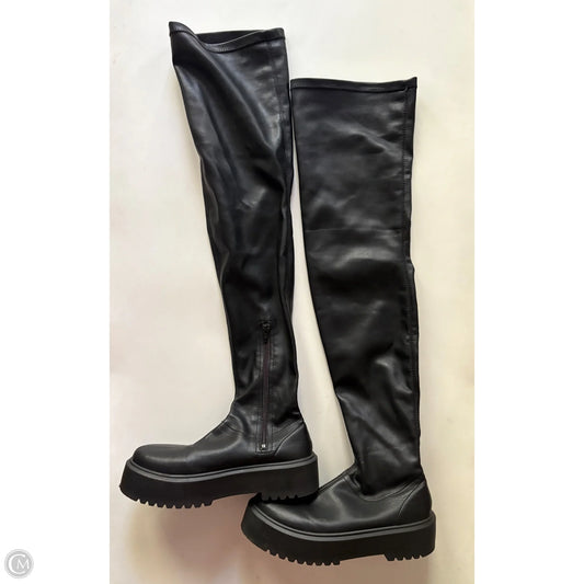 Boots Mid-calf Heels By Asos In Black, Size: 9.5