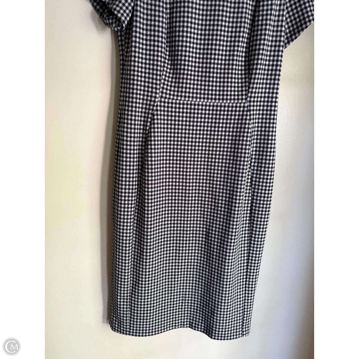Dress Work By Calvin Klein In Plaid Pattern, Size: M
