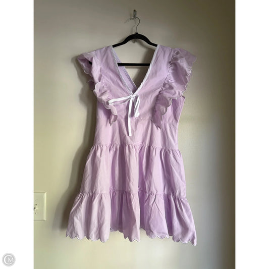 Dress Casual Midi By Tcec In Purple, Size: L