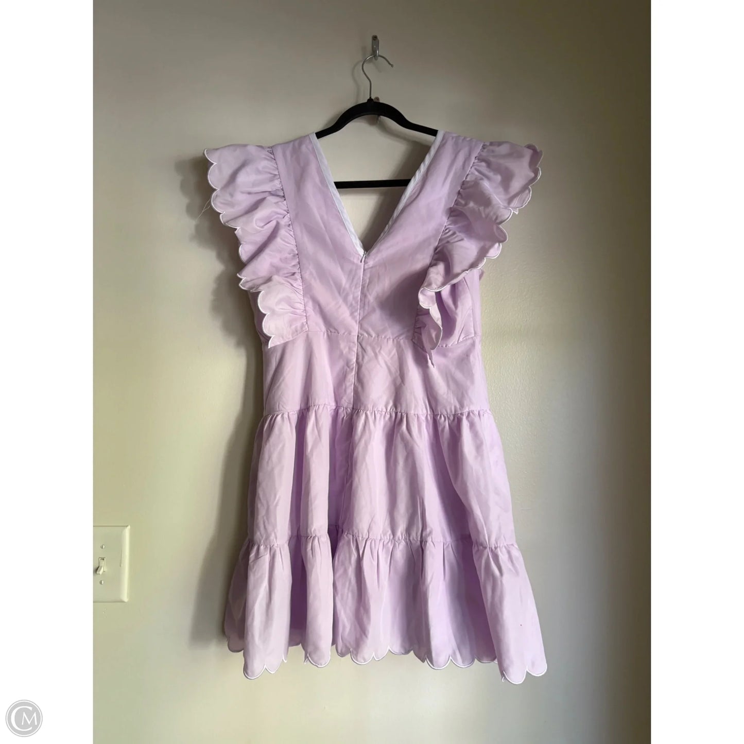 Dress Casual Midi By Tcec In Purple, Size: L