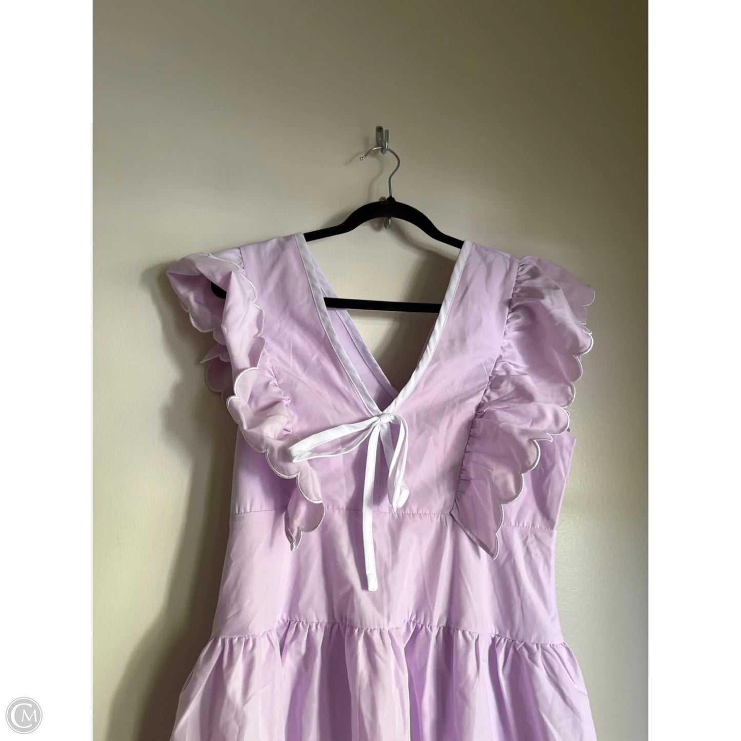 Dress Casual Midi By Tcec In Purple, Size: L