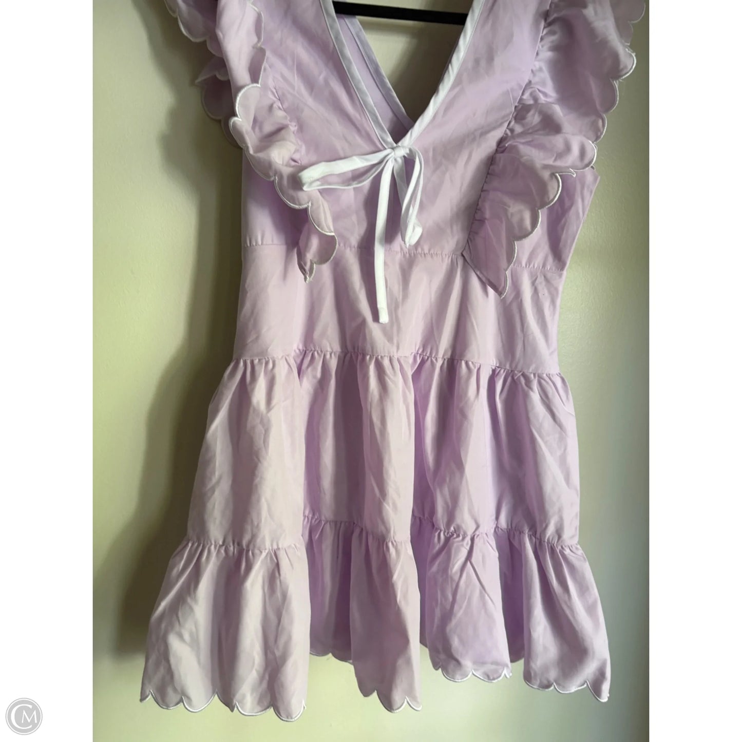 Dress Casual Midi By Tcec In Purple, Size: L