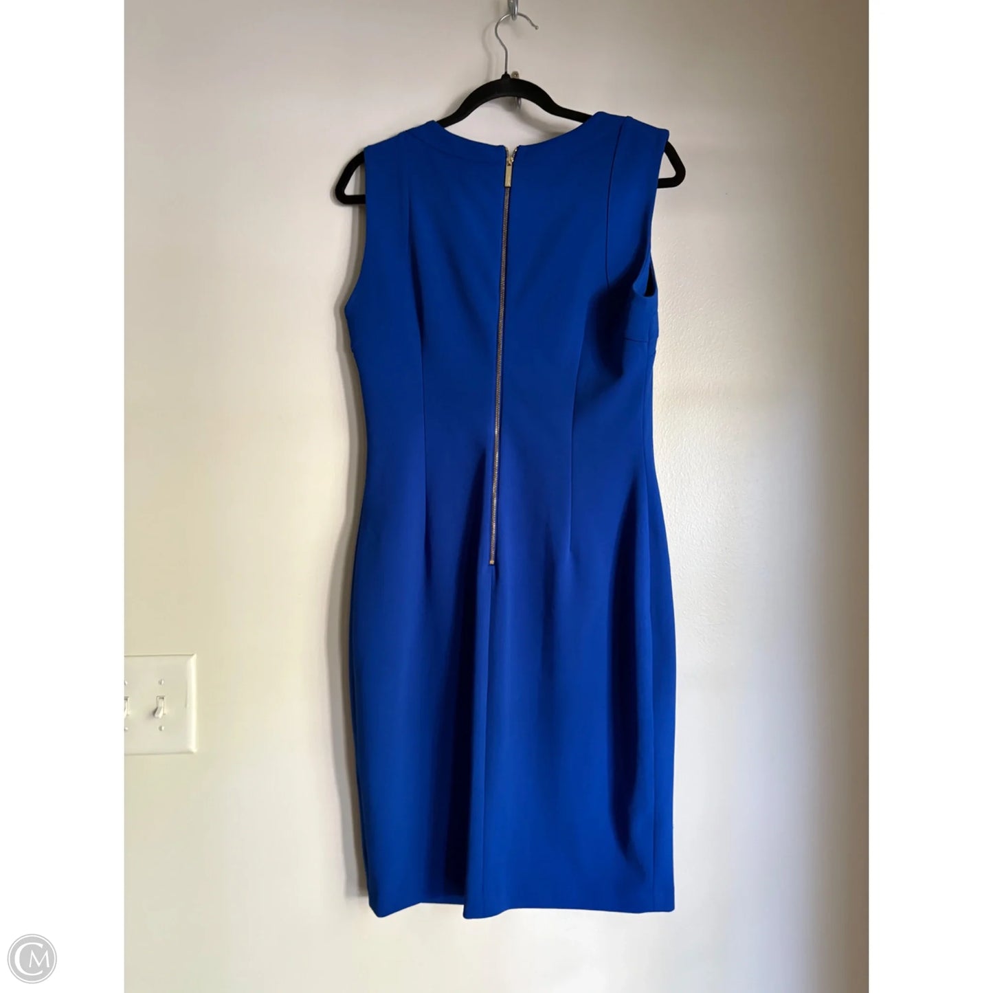 Dress Work By Calvin Klein In Blue, Size: M