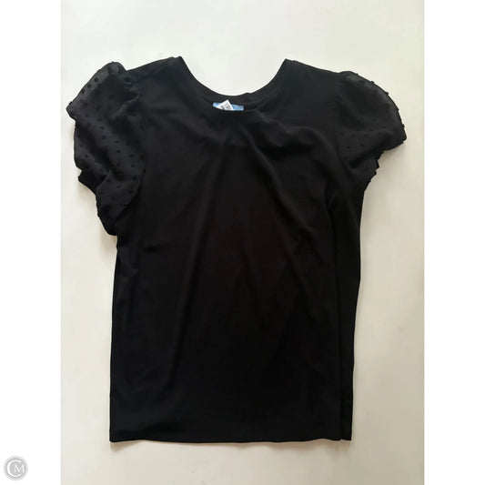 Top Short Sleeve By C And C In Black, Size: S