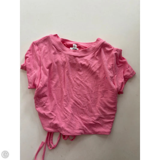 Top Short Sleeve By Cmc In Pink, Size: M