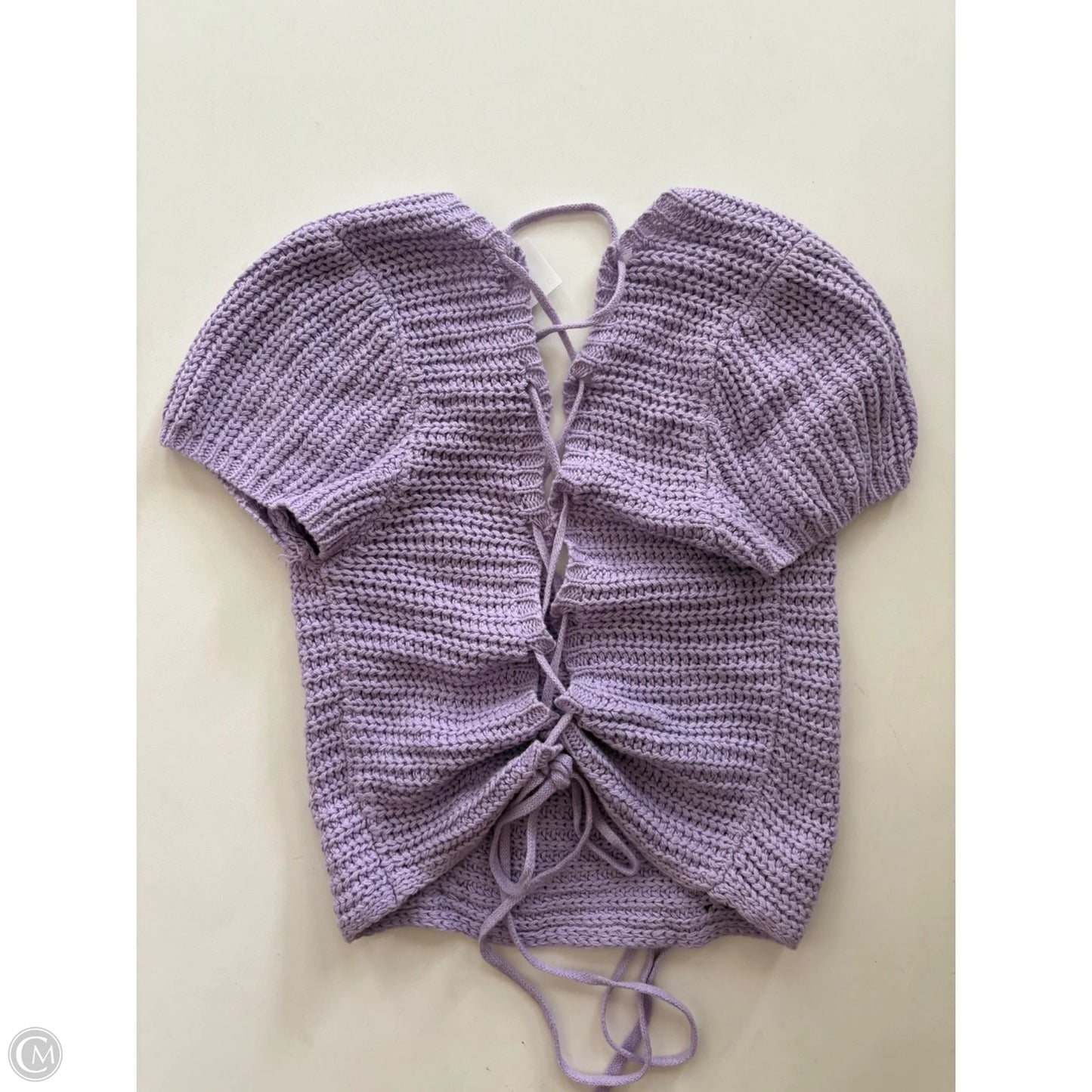 Sweater Short Sleeve By Double Zero In Purple, Size: M