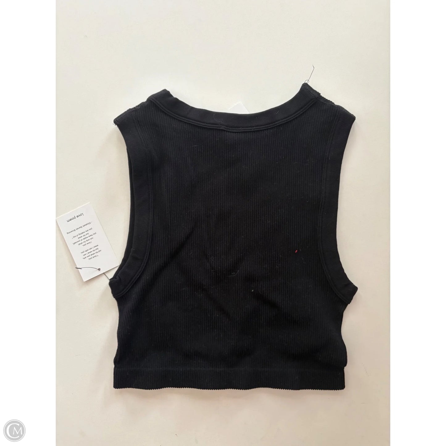 Athletic Top Short Sleeve By Clothes Mentor In Black, Size: M