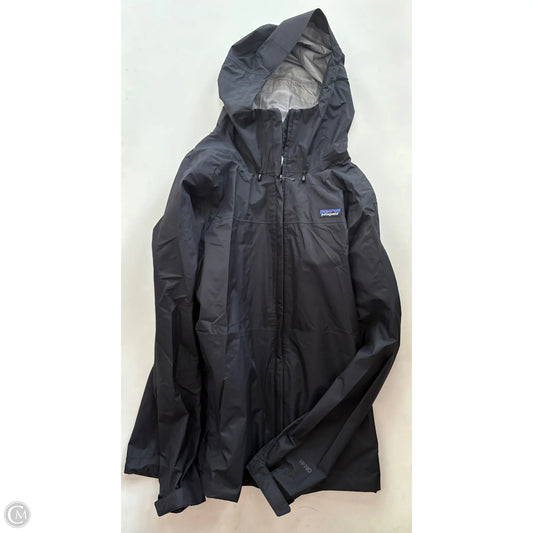 Coat Raincoat By Patagonia In Black, Size: Xl