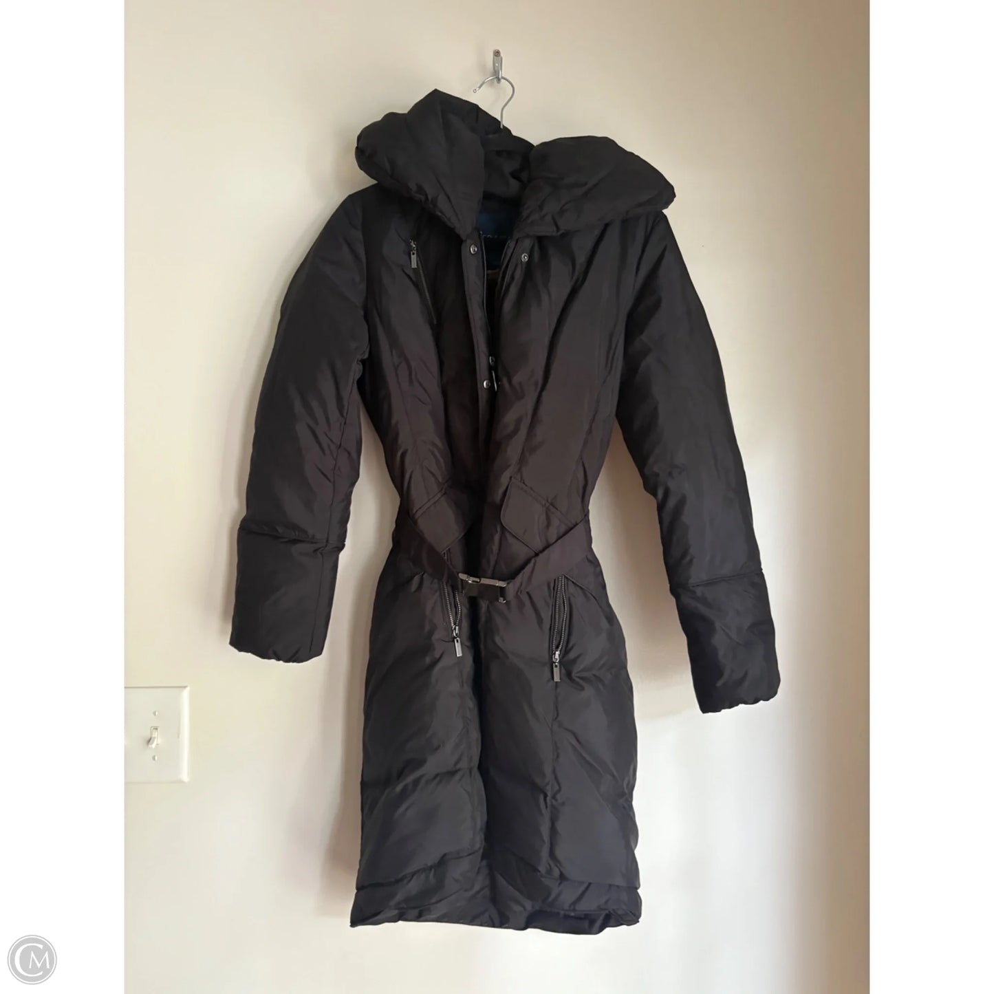 Coat Puffer & Quilted By Cole-haan In Black, Size: S