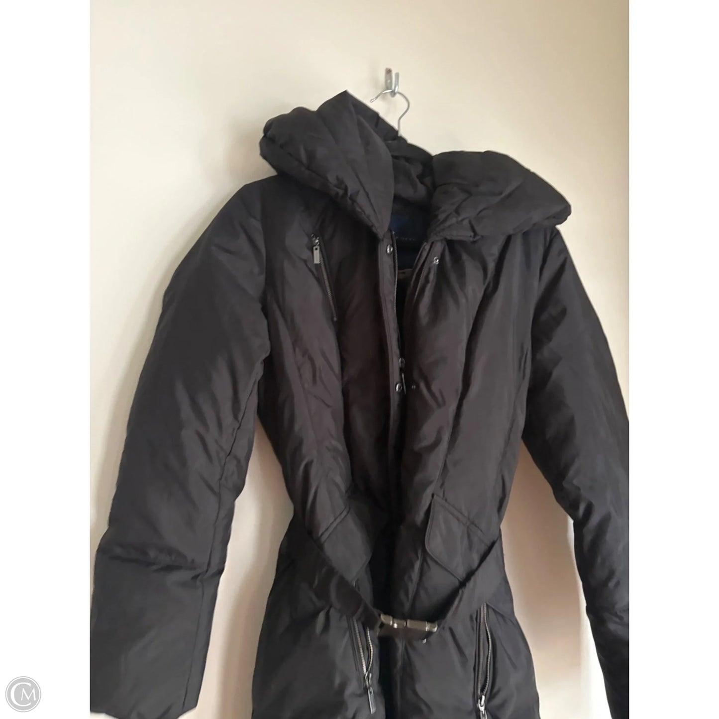 Coat Puffer & Quilted By Cole-haan In Black, Size: S