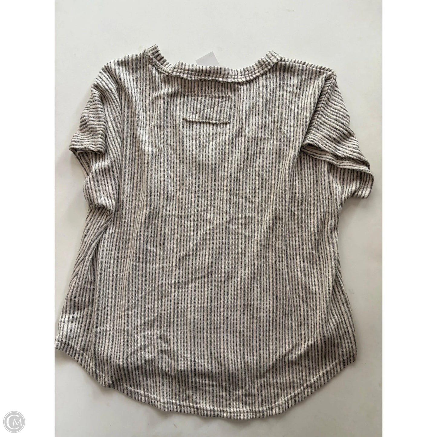 Top Short Sleeve By Blu Pepper In Cream, Size: L