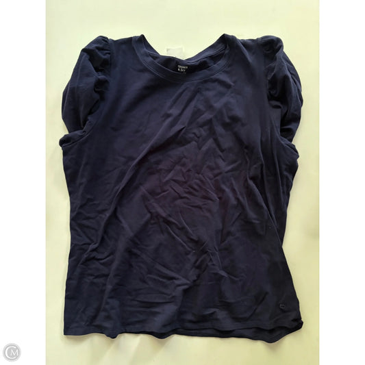 Top Short Sleeve By Crown And Ivy In Navy, Size: Xl