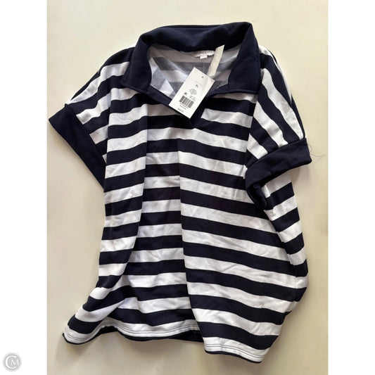 Top Short Sleeve By Crown And Ivy In Striped Pattern, Size: Xl