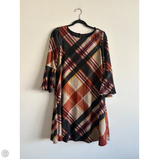 Dress Work By Jessica Howard In Plaid Pattern, Size: M