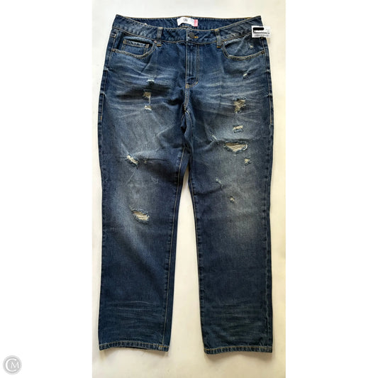 Jeans Boyfriend By Cabi In Blue, Size: 12