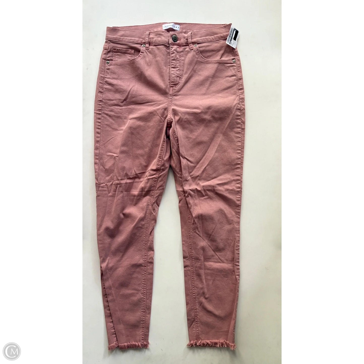 Jeans Skinny By Loft In Pink, Size: 8